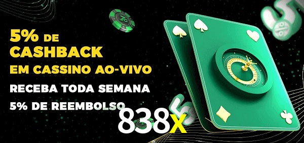 Promoções do cassino ao Vivo 838x